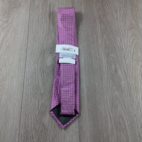 Michael Strahan Pink Diamond Pattern Tie - Picture 3 of 3